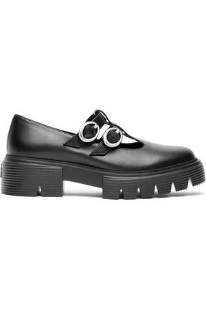 Stuart Weitzman Buty, Kobieta, Czarny, 40 1/2 EU, Skóra, Mary Jane z klamrą