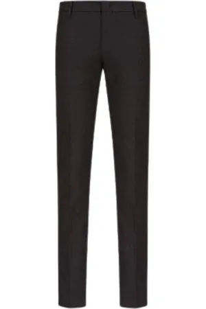 Emporio Armani Spodnie, Mężczyzna, Czarny, M, Bawełna, Diagonal Twill Trousers