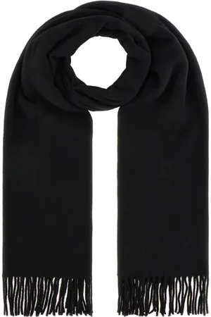 Maison Kitsuné Akcesoria, Kobieta, Czarny, ONE SIZE, Wełna, Zimowy Szalik