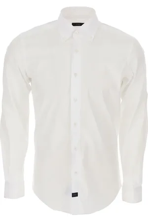 FAY Koszule, Mężczyzna, Biały, 2XL, Bawełna, Koszula Formalna