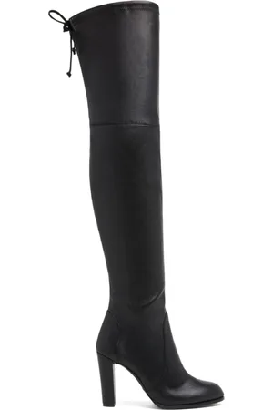 Stuart Weitzman Buty, Kobieta, Czarny, 35 EU, Skóra, Luksusowe skórzane kozaki za kolano