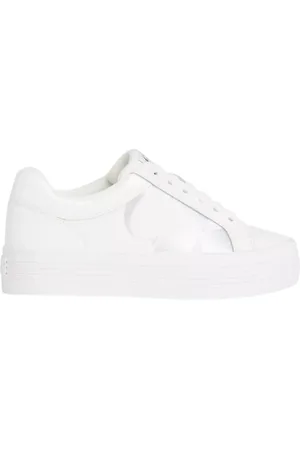 Calvin Klein Buty, Kobieta, Biały, 39 EU, Skóra, Logo Platform Sneaker
