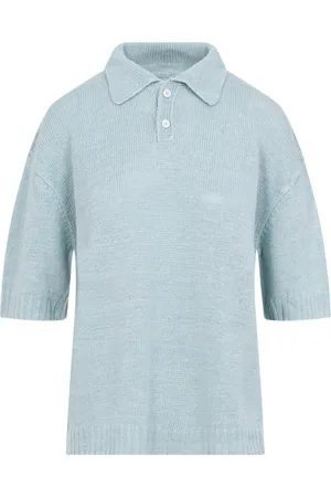 Maison Margiela Koszulki, Kobieta, Niebieski, S, Polo Shirt