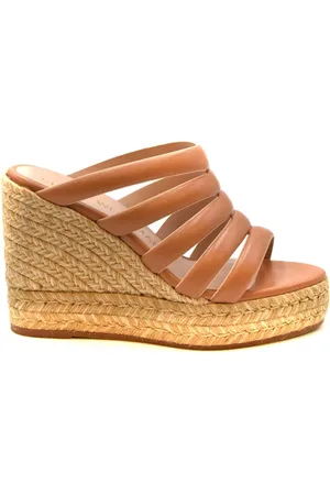 Stuart Weitzman Buty, Kobieta, Beżowy, 36 EU, Skóra, Sandały na Koturnie