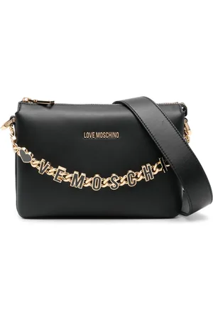 Moschino Torebki, Kobieta, Czarny, ONE SIZE, Czarna Torba na Ramię