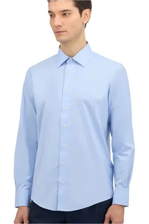 Brooks Brothers Koszule, Mężczyzna, Niebieski, 3XL, Bawełna, Koszula Slim Fit Twill Non-Iron z kołnierzykiem Ainsley