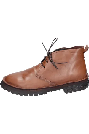 Moma Buty, Mężczyzna, brązowy, 42 EU, Vintage Skórzane Botki na Kostkę dla Mężczyzn