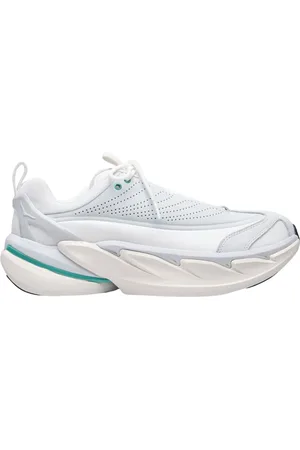 Hoka One One Buty, Mężczyzna, Biały, 43 EU, Skóra, Sneakersy z nubukowej skóry na grubej podeszwie