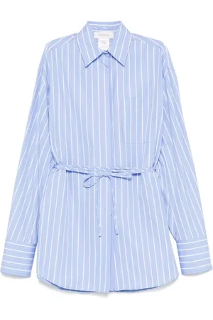 Sportmax Bluzki, Kobieta, Niebieski, XS, Bawełna, Koszule