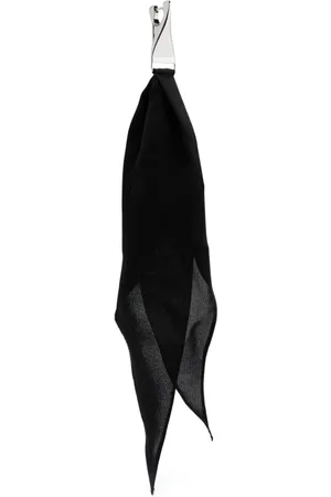 Courrèges Akcesoria, Kobieta, Czarny, ONE SIZE, Poliester, Kolczyk Szalik