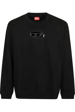Diesel Bluzy, Mężczyzna, Czarny, S, Bawełna, Czarny Sweter