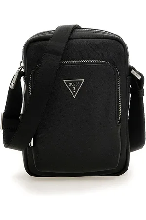 Guess Torebki, Mężczyzna, Czarny, ONE SIZE, Skóra, Torba na ramię