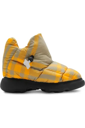 Burberry Buty, Kobieta, Wielobarwność, 40 EU, Śniegowce z poduszką, sznurkiem i wzorem w kratę