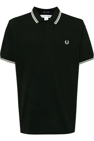 Comme des Garçons Koszulki, Mężczyzna, Czarny, XL, Bawełna, Koszulka Polo z Nadrukiem Logo