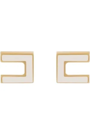 Elisabetta Franchi Akcesoria, Kobieta, Żółty, ONE SIZE, Stylowe Kolczyki
