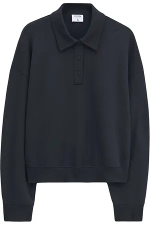 Filippa K Koszulki, Kobieta, Czarny, S, Czarna koszulka polo z dżerseju