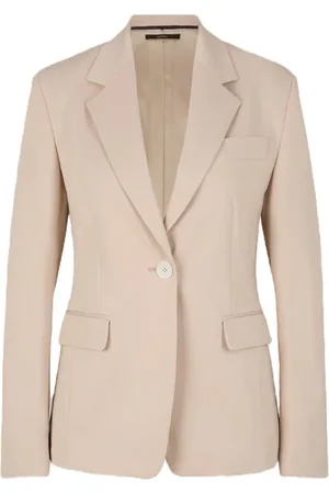 Windsor Kurtki, Kobieta, Beżowy, M, Beżowy Bawełniany Blezer Stretch