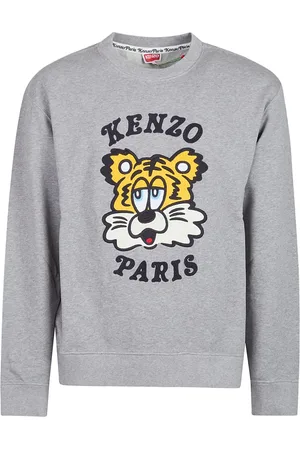 Kenzo Bluzy, Mężczyzna, Szary, L, Kolekcja haftowanych klasycznych bluz