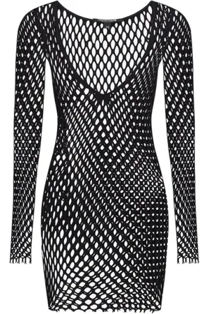 Roberto Cavalli Stroje kąpielowe, Kobieta, Czarny, ONE SIZE, Czarny Sweter Kąpielowy Cover-Up