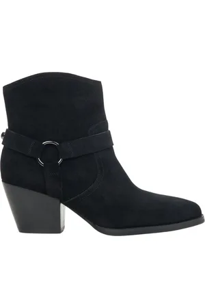 Estro Buty, Kobieta, Czarny, 38 EU, Zamsz, Czarne Kowbojki
