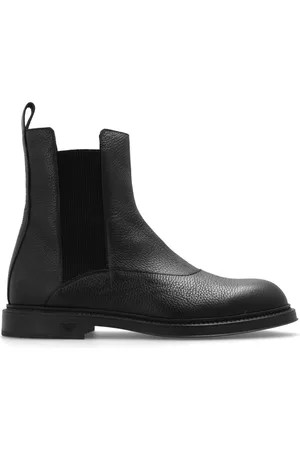 Emporio Armani Buty, Mężczyzna, Czarny, 42 EU, Skóra, Botki Chelsea ze skóry licowej