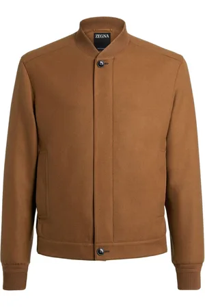 Ermenegildo Zegna Kurtki, Mężczyzna, brązowy, 2XL, Kaszmir, Luksusowa kurtka z kaszmiru