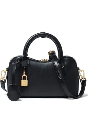 Stella McCartney Torebki, Kobieta, Czarny, ONE SIZE, Torebka na ramię z ozdobną kłódką