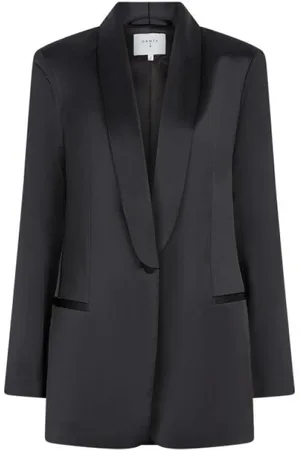 Dante 6 Kurtki, Mężczyzna, Czarny, L, Satyna, Elegancka satynowa marynarka z nowoczesnym akcentem