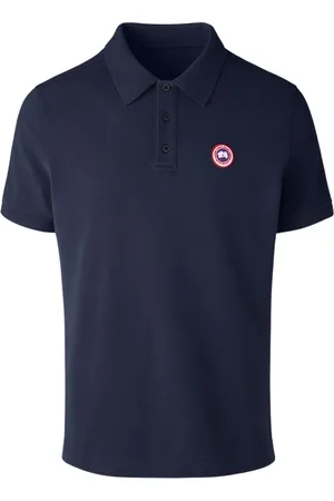 Canada Goose Koszulki, Mężczyzna, Niebieski, M, Bawełna, Koszulka Polo Beckley