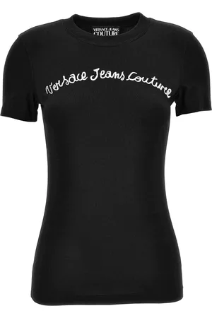VERSACE Koszulki, Kobieta, Czarny, S, T-shirty i Pola Czarne