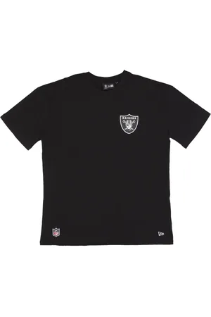 New Era Koszulki, Mężczyzna, Czarny, M, Lasrai Raiders Oversize Tee Czarno-Biały