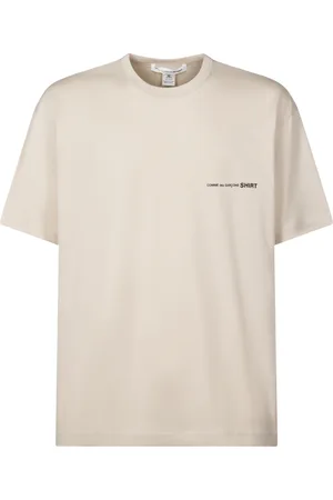 Comme des Garçons Koszulki, Mężczyzna, Beżowy, S, Stylowe Koszulki i Pola