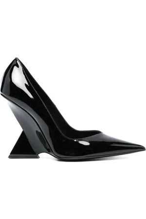 The Attico Buty, Kobieta, Czarny, 37 EU, Skóra, Czółenka skórzane Cheope