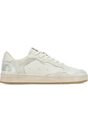 Crime london Buty, Mężczyzna, Biały, 43 EU, Zamsz, Wielokolorowe Sneakersy z Akcentami Skóry