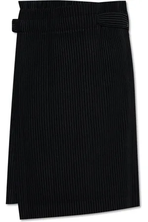 Issey Miyake Szorty, Mężczyzna, Czarny, ONE SIZE, Plisowane szorty z paskiem