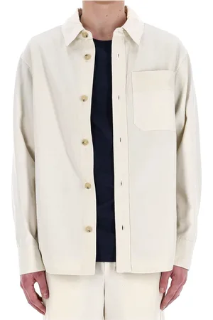 A.P.C. Koszule, Mężczyzna, Beżowy, L, Ivory Overshirt na wiosnę-lato