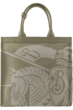 Burberry Torebki, Kobieta, Beżowy, ONE SIZE, Bawełna, Bawełniana Torba Tote