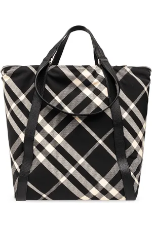 Burberry Torebki, Mężczyzna, Czarny, ONE SIZE, Torba Shopper w Kratę