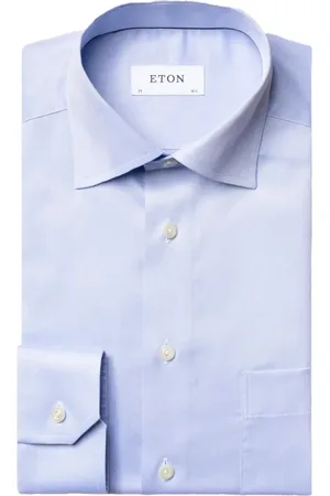Eton Koszule, Mężczyzna, Niebieski, M, Super Slim Formal Shirt