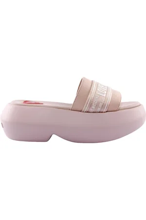Moschino Buty, Kobieta, Różowy, 37 EU, Różowe klapki Ciabatta