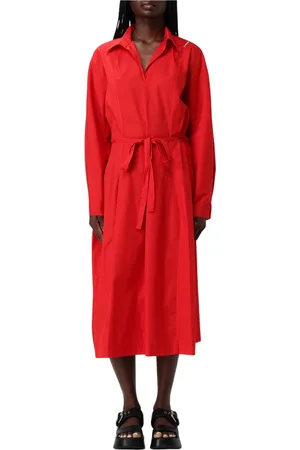 Marni Sukienki, Kobieta, Czerwony, M, Elegancka Czarna Sukienka dla Kobiet