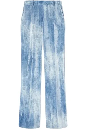 ERMANNO SCERVINO Spodnie, Kobieta, Wielobarwność, S, Spodnie Bootcut z Prostą Nogawką