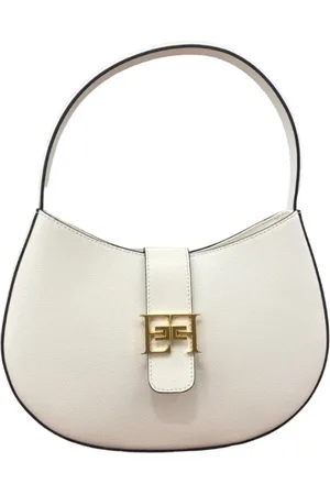 Elisabetta Franchi Torebki, Kobieta, Beżowy, ONE SIZE, Skóra, Stylowa torebka