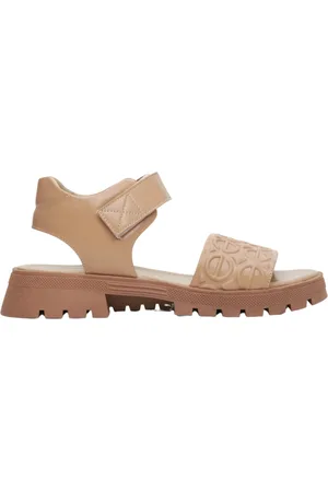Estro Buty, Kobieta, brązowy, 38 EU, Skóra, Jasnobrązowe sandały na grubej platformie