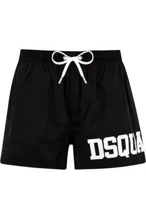 Dsquared2 Stroje kąpielowe, Mężczyzna, Czarny, L, Poliester, Odzież plażowa