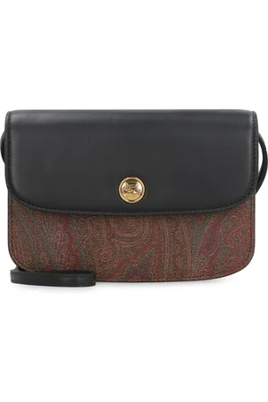 Etro Torebki, Kobieta, Czarny, ONE SIZE, Bawełna, Torebka crossbody z wzorem paisley
