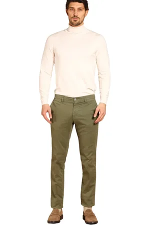 Masons Spodnie, Mężczyzna, Zielony, L, Bawełna, Spodnie Chino Stretch Gabardine