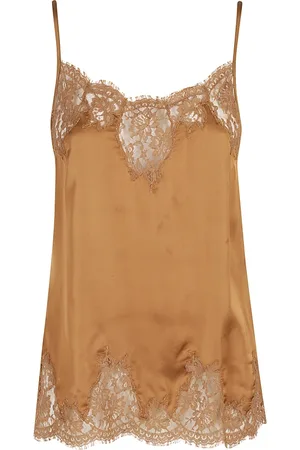 ERMANNO SCERVINO Koszulki, Kobieta, brązowy, S, Stylowy Top Damski