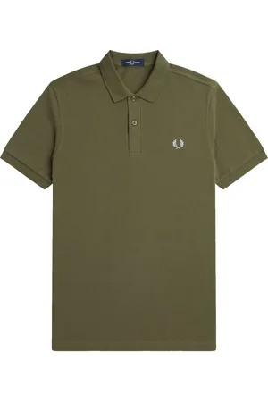 Fred Perry Koszulki, Mężczyzna, Zielony, S, Bawełna, Dopasowana Koszulka Polo Uniform Zielona Slim Fit