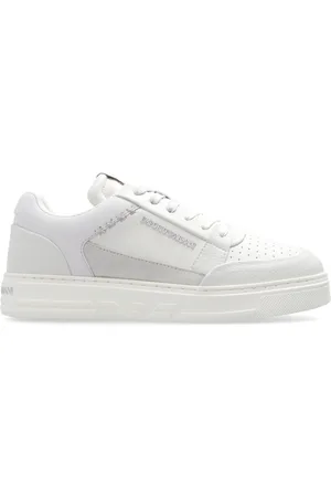 Emporio Armani Buty, Kobieta, Biały, 39 EU, Skóra, Sneakersy z logo